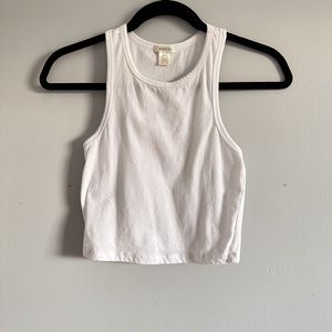 Bozzolo White Racerback Crop Top